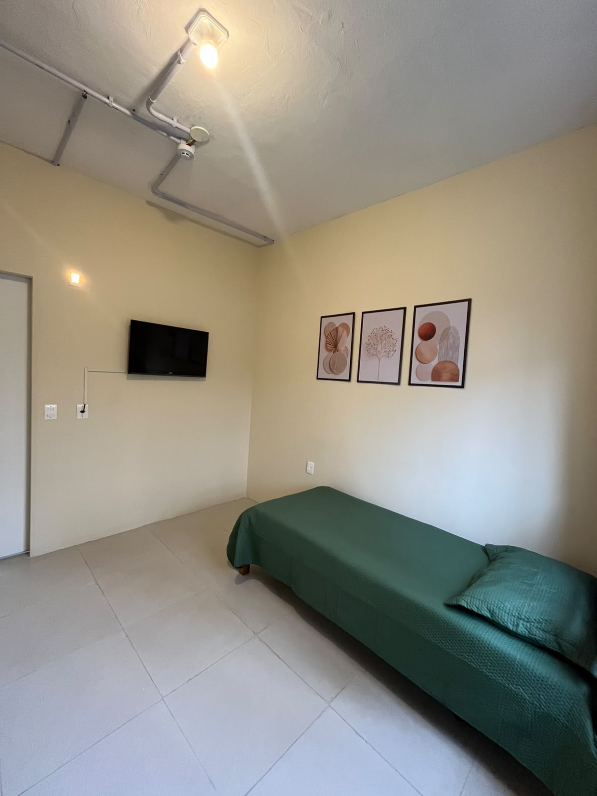 Quarto individual da Unidade Campo Grande