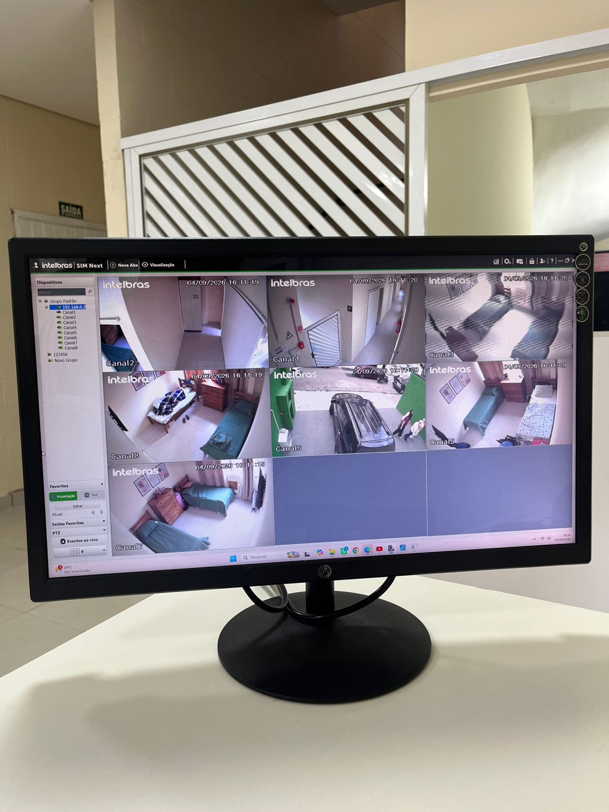 Sistema de monitoramento por câmeras da Residencial Videira